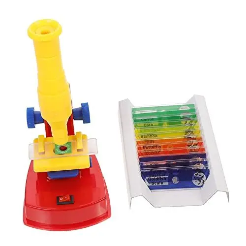 Produktbild: BESTonZON 1 Satz Mikroskop Für Kinder Studentenmikroskop Kindermikroskop Wissenschafts-Kits Für Kinder Kinderspielzeug Mikroskop-Spielzeug Zum Spaß Mikroskopspielzeug Für Kinder Rot Plastik