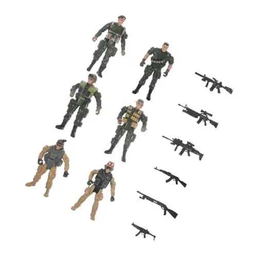 Produktbild: BESTonZON Solda 1 Satz Militärsoldatenmodell DIY Bemalte Spielzeug Für Kleine Leute Realistische Schlachtfeldmenschen Soldatenfiguren Soldaten-actionfiguren Spielzeuge Kind Requisiten Plastik Mini