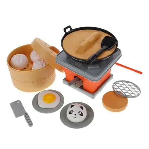 Produktbild: BESTonZON Realistisches Mini-küchen-kochspielzeug-Set Spielherd Für Jungen Und Mädchen Kochutensilien Küchenutensilien Für Kinder