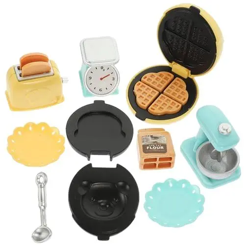 Produktbild: BESTonZON 1 Satz Puppenhaus Herd Kinder küchengeräte küchenutensilien Kinder Miniaturbausatz Backen Spielset Modelle Ornament Mikro-Szene-Spielzeug Mini- -Kit Haushalt Suite Mixer Zubehör