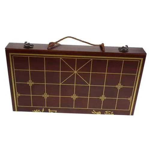 Produktbild: BESTonZON 1 Satz Schachkasten Chinesisches Schach Schachbrett Chinesische Dame Reisespiel Kinderspielzeug Schachspielzeug Aus Holz Reiseschach Schachmatte Light Brown Hölzern