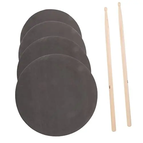 Produktbild: BESTonZON 1 Set 13 Zoll Drum Pad Drum Pad Kits Drum Mute Pads Drum Stick Snare Pad Snare Practice Pad Drum Pad 14 Drums Zubehör Metronom Für Schlagzeug 12 Drum Practice Pad Drum Mallet