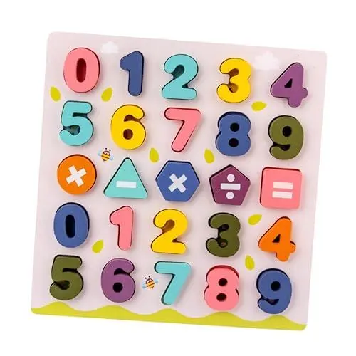 Produktbild: BESTonZON 1 Set Alphabet Blöcke Puzzle Spielzeug Zahlenrätsel Für Kleinkinder Stapelblöcke Kinderspielzeug Große Puzzles Für Kinder Passendes Kognitionsspielzeug Intelligenzspielzeug