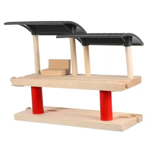 Produktbild: BESTonZON 1 Set Bahngleiszubehör Woody Pretend Bahnhofsplattform Kinder Bahnhofsplattform Spielzeug Eisenbahn Bahnhofsplattform DIY Bahnhofsplattformmodell Kunststoff
