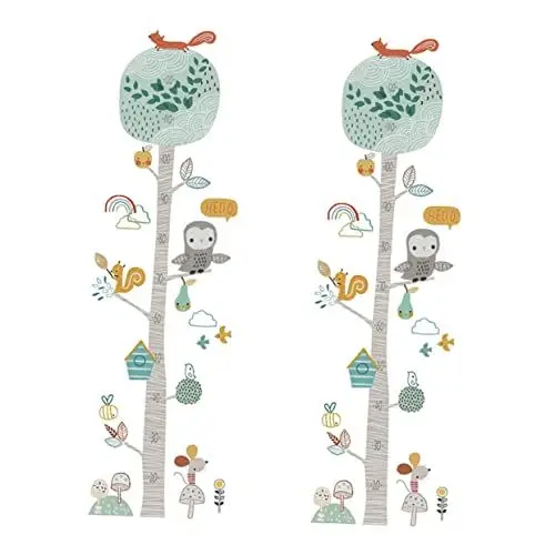 Produktbild: BESTonZON Größenaufkleber für Jungen und Mädchen 30 X 60 Cm Größenmessaufkleber für Kinder Dekorative Wandkunst Tiermotiv