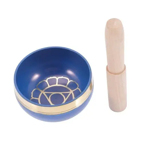 Produktbild: BESTonZON 1 Set Buddhistische Musikschale Klangschale Meditations Klangschalen Zen Buddha Zubehör Schüssel Buddha Gesangsschale Metall Klangschale Kupfer Klangschalen Zubehör