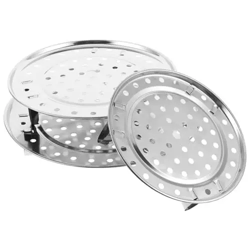 Produktbild: BESTonZON 1 Set Dampfregal Werkzeugtablett Lebensmittel-Serviertablett Werkzeugständer Gemüsekonserven Gemüsedampfer Dose Gemüsedampfer Für Gemüse Brot Backform Kochen Baumwolle 26C