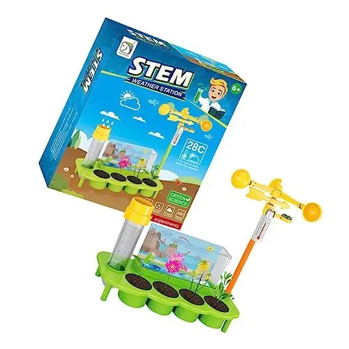 Produktbild: BESTonZON 1 Set Pflanzspielzeug Für Kinder Kinderspielzeug Puzzle Kinderspielzeug Wetterstation Spielzeug Gartenarbeit Meteorologisches Überwachungsspielzeug Wetterüberwachung