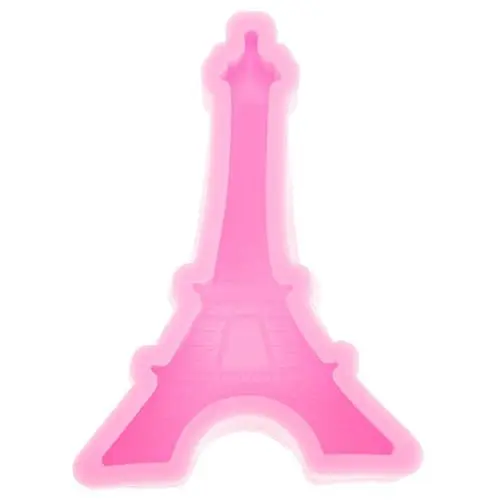 Produktbild: BESTonZON 1 Stück 3D Eiffelturm Förmigen Silikon Kuchen Fondantform DIY Dekorieren Liefert Werkzeug für Kuchen Pudding Schokolade Seife Polymer Clay (Rosa)