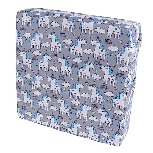 Produktbild: BESTonZON 1 Stück Booster Pad Hochstuhl Booster Kissen Esszimmerstuhl Erhöhungskissen Bequemer Stuhl Bequeme Stuhlauflage Stuhlerhöhungskissen Autositz Hochdichter Schwamm Grau