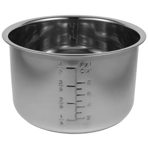 Produktbild: BESTonZON 1 Stück Reiskocher Verdickter Innentopf 5 L Antihaftbeschichteter Reiskocher-Ersatztopf Aus Edelstahl H: 138. 5-139 (22 00 X 22 00 X 12 90 Cm)