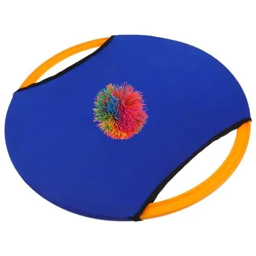Produktbild: BESTonZON 1stk Fliegendes Tellerpaddel Outdoor-spielspielzeug Für Kinder Trampolin-flugschale Paddelball Trampolin Spielzeug Für Draußen Trampolin Ballspiel Trampolin-schüssel-Spiel Blue