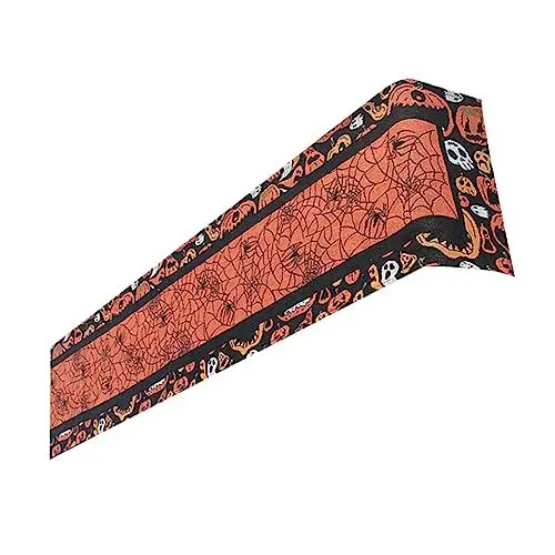 Produktbild: BESTonZON 1stk Halloween Tischläufer Tischset Halloween-tischdecke Aus Baumwolle Halloween-Dinner Tischset Halloween-Party-tischdecke Halloween-Spinnen-tischdecke Haushalt Spinnennetz