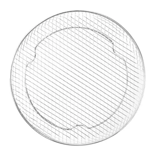 Produktbild: BESTonZON 1stk Luftfritteusengrill Ofenluftfritteuse Netz Zum Trocknen Von Lebensmitteln Air Fryer Stapelgestell Doppellagiger Grillrost Bbq-grills Rostfreier Stahl Haushalt Trocknendes Netz