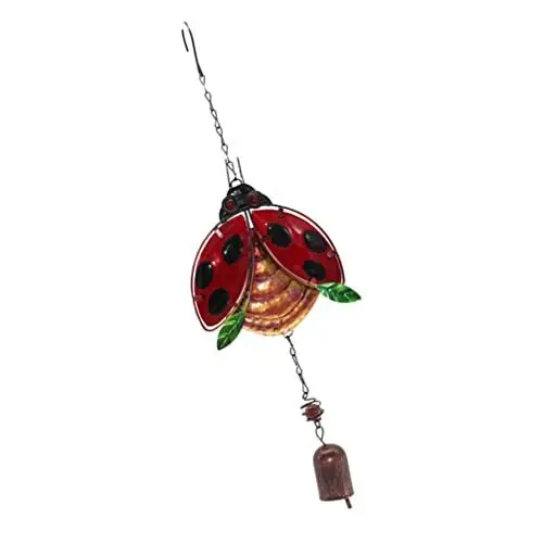 Produktbild: BESTonZON 1stk Marienkäfer-Windspiel-anhänger Terrasse Klangspiel Für Drau?en Outdoor Glockenspiel Balkon Klangspiel H?ngende Klangr? Wind Chimes Feng Shui Eisen Metallwand Tier Mutter