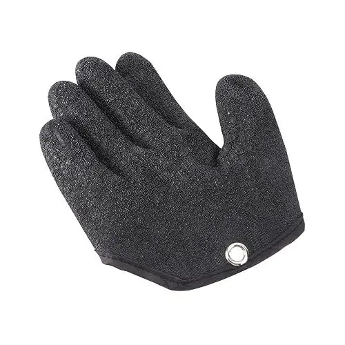 Produktbild: BESTonZON 1stück Anti-Fishbone Angelhandschuhe Pe Mit Rutschfester Beschichtung Und Atmungsaktiv Für Und Jagd Schwarz