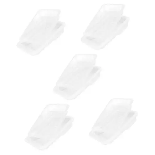Produktbild: BESTonZON 20 STK Bunte Teller Handschuhe Einwegteller heim Spiele Liner für Farbwannen Farbwanneneinsatz aus Kunststoff Farbzubehör Tablett Lieferungen Walzenbürste Pinsel gemalt Plastik