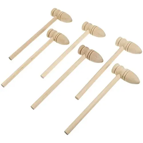 Produktbild: BESTonZON 20st Kuchenhammer Für Kinder Mini-Kuchen Mini-hammerhammer Bastelspielzeug Mini-Tool Minihammer Kinderwerkzeuge Kinder Tylonal Mini-Beat-hämmer Kuchen Spielzeug Mini-Spielzeug Holz