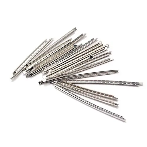 Produktbild: BESTonZON 22 Stück 22 Gitarren-Bunddraht E-Bass Gitarre Bassgitarre Bass-Parts Gitarrenbund gitarrenzubehör Gitarrenbünde Bass-Bunddraht Bunddraht aus Kupfer-Nickel-Legierung Silver