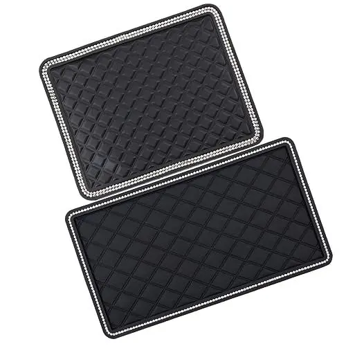 Produktbild: BESTonZON 2St Auto-Armaturenbrett Anti-Rutsch-Matte Tasche für Kameraobjektiv Autozubehör schwarzw Auto-Dashcam Noir armaturenbrett Matte Armaturenbrettmatte rutschfest rutschfeste Matte