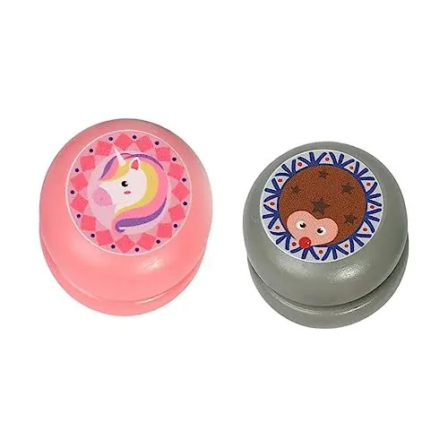 Produktbild: BESTonZON 2St Cartoon- -Spielzeug tragbares Jo-Jo-Spielzeug Yoyos für Kinder Spielzeug für Kinder kinderspielzeug Spielzeuge Spielset aus Holz Jo-Jo-Spielzeug aus Holz -Ball Karikatur