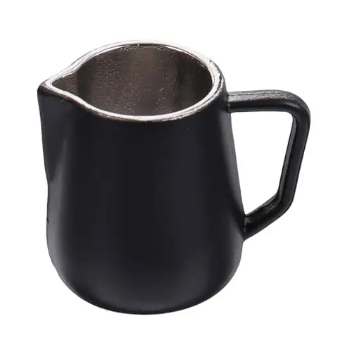 Produktbild: BESTonZON 2St Kaffee-Latte-Topf-Modell Milchaufschäumkännchen Mini-Dampfgarer kreativität kreativekraft Kaffeebecher Espressotassen Mini-Latte-Tasse Puppenhaus Kaffeekrug Miniatur Milchkanne