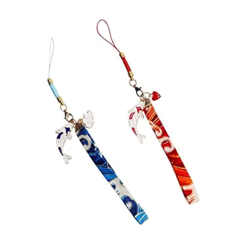 Produktbild: BESTonZON Elegantes Fisch-telefon-hängeseil 2 Stück Schlüsselanhänger Lanyards Befestigungsseil Verlorenes