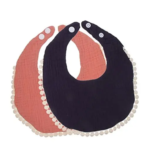 Produktbild: BESTonZON 2St -Lätzchen isst Lätzchen für Jungen -Accessoire -Waschlappen Babyessen kinderlätzchen bibs handtücher Lätzchen für Kleinkinder neutrale Lätzchen Baumwolle
