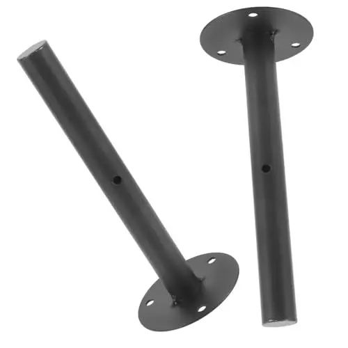 Produktbild: BESTonZON 2St Lagerregale für schwere Beanspruchung schwimmende regalhalterung selber machen Metallregal Metallhalterungen für Regale dekorative Regalhalterungen Schmiedeeisen