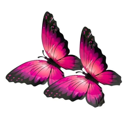 Produktbild: BESTonZON 2St Schmetterling Wandtattoo Wandaufkleber für das abnehmbare Wandaufkleber kinderzimmer wandsticker wall stickers for kids room Dekor Zimmer Wandtattoo entfernbar