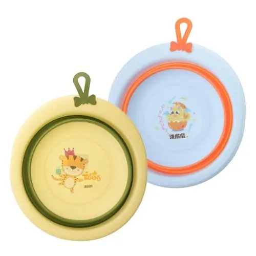 Produktbild: BESTonZON Faltbares Becken für Baby Kleinkind Waschwanne Leichte Tragbare Badewanne für Neugeborene Grün/zufällig