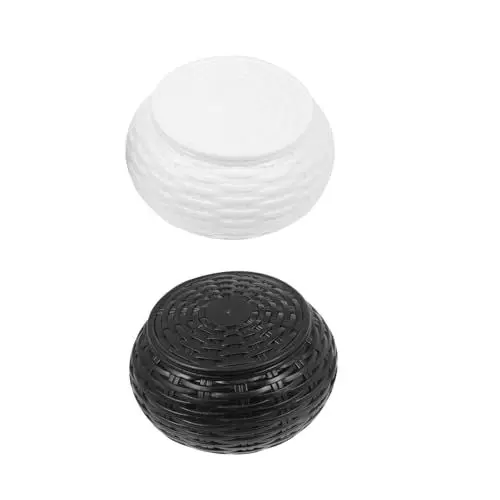 Produktbild: BESTonZON 2 Paar Schachkasten Schach gehen Go Chess Game-Glas Go-Schachspieldosen Go-Boxen Schachbox Schachfiguren Aufbewahrung Schachbrett Spielzubehör gehen Schachkisten gehen Plastik Weiß