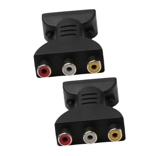 Produktbild: BESTonZON 2 STK Audio- Und Videoadapter Av-konverter Videokabel-Adapter Multifunktionsadapter -kabeladapter Av-kabeladapter Cinch-Adapter Für Zu Hause EIN v Erröten Kupfer