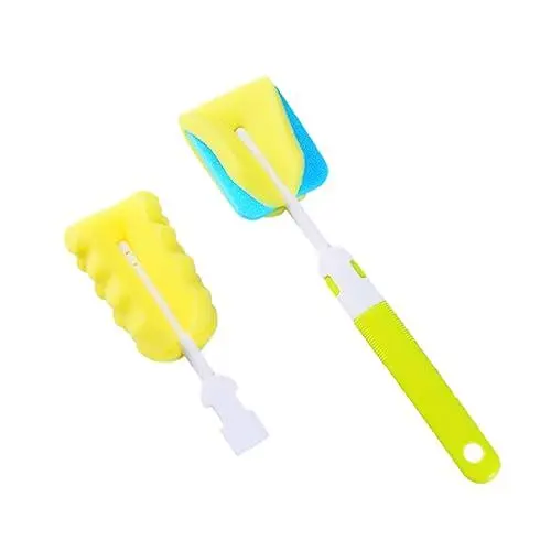 Produktbild: BESTonZON 2stücke Schwamm-reinigungsbürste Für Babyflaschen Glas Milchflaschen Tassenbürste Schrubber Waschen Grün