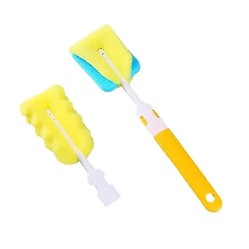 Produktbild: BESTonZON Schwamm Babyflaschen-reinigungsbürste 2-teiliges Set Weiche Schwammbürste für Babyflasche Glasbecher Einfach Zu
