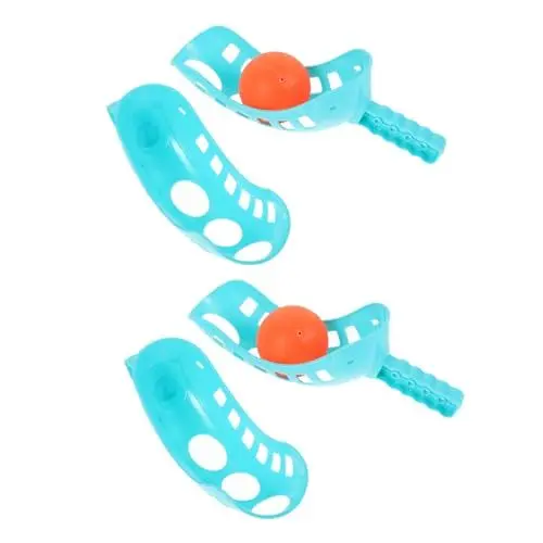 Produktbild: BESTonZON 2 Sätze Ball Werfen Ballspiel Fangen Sportspielzeug Schaufelwurfspielzeug Kinder Launcher Bälle Spielzeug Schläger-fang-Ball-Spiel Scoop-Ball-Spiel Schaufelbälle Sport Abs