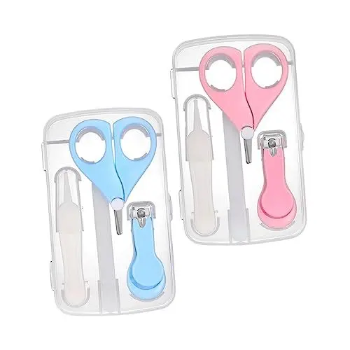 Produktbild: BESTonZON 2 Sätze Eingestellt Nagelknipser für Babys -Maniküre-Set Nagelpflegeset -Nagelknipser-Set Fingernägel Fingernagelschere Pedikürescheren für Kleinkinder