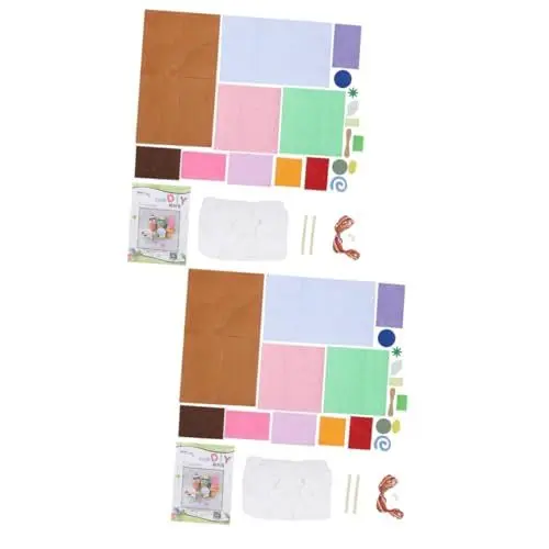 Produktbild: BESTonZON 2 Sätze Lernspielzeug Für Kinder Handgefertigter Stoff Diy Brown