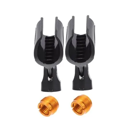 Produktbild: BESTonZON 2er-pack Stoßfeste Mikrofonclips Universeller Desktop-mikrofonständer Für Aufnahmebüros Bars Bühnen