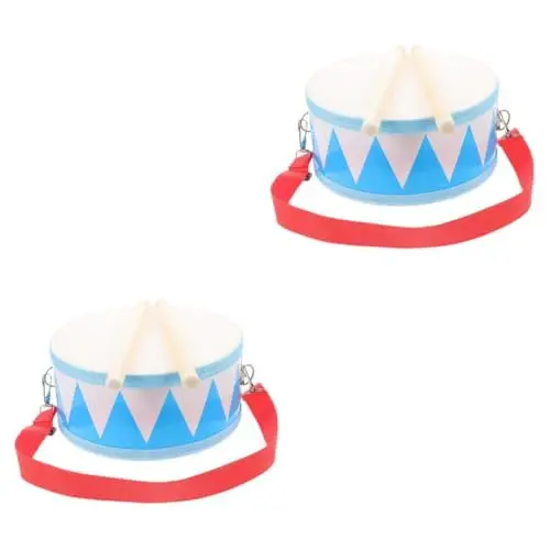 Produktbild: BESTonZON 2 Sätze Musik Instrumente Für Kinder Trommel Kleinkind-trommeln Trommel Für Kinder Snare-Drum-trommelstöcke Pädagogische Kindertrommel Professionelle Snaredrum Hölzern