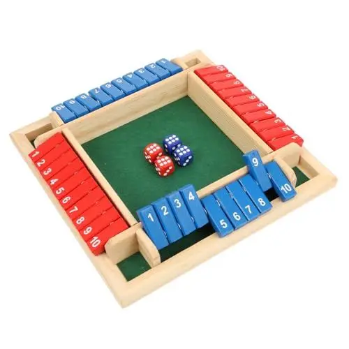 Produktbild: BESTonZON 2 Sets Brettspiel Nummer Flip Tiles Spiel 4 Spieler Barspiele Frühentwicklungsspielzeug 4 Spieler Spiele Würfel Flip Spiel Spielzeug Tischläufer Sammelspiel Requisite Kreative