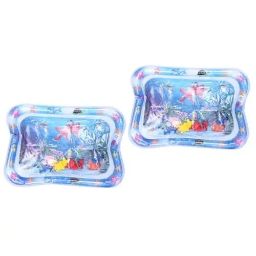 Produktbild: BESTonZON 2 Stk Aufblasbare Spielunterlage Aufblasbares Spielzeug Aufblasbare Wassermatte Spielzeug Für Kinder Aufblasbares Kissen Aufblasbare Wasserkissen Kidcraft-spielset