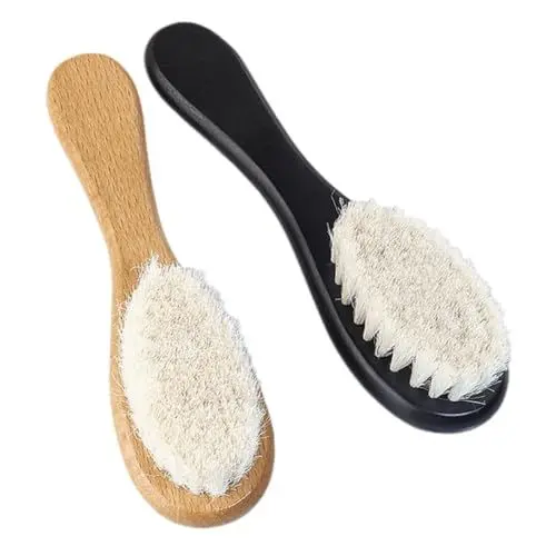 Produktbild: BESTonZON Kappenbürste Für Neugeborene Kleinkinder Weicher Holzgriff Haarbürsten-set Pflegeset