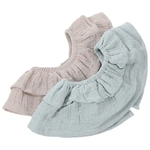 Produktbild: BESTonZON 2 Stk Lätzchen dreieckstuch bibs schal babyschal -Zubehör schal -Accessoires babygeschenk babyartikel sachen gastgeschenk babygang Baumwolle