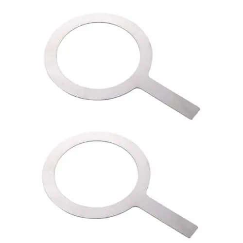 Produktbild: BESTonZON 2 Stück Espressotassen Kantenschutz Espresso Schnapsglas Edelstahl Backbecher Ring Kaffeetassen Backringe Kaffeetassenrand Tassenrand Schutzhülle Karamell Milchbecher Runder