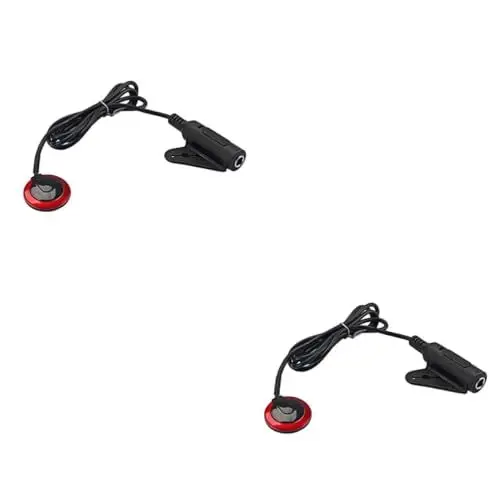 Produktbild: BESTonZON Mundharmonika Bass Gitarre Piezo Tonabnehmer 2 Stück Piezo Tonabnehmer Gitarren Tonabnehmer Bass Tonabnehmer Banjo Tonabnehmer Mikrofon Tonabnehmer