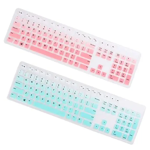 Produktbild: BESTonZON 2st Computer Silikonabdeckung Haut Laptop-tastaturabdeckung - - Jelly Comb Tastaturabdeckung Laptop Schutz Silikonform Tastatur Vollständige Abdeckung Klaviatur