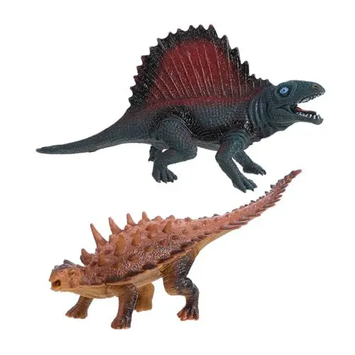 Produktbild: BESTonZON 2st Dinosaurier-Modell Dinosaurier Simulieren Künstlicher Dinosaurier Dinosaurierfiguren Kleinkind- Dinosauriermodell Tiermodelle Gummi