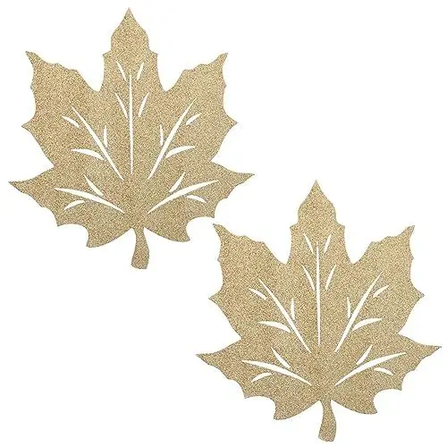 Produktbild: BESTonZON 2st Thanksgiving-tischsets Ahorn Thanksgiving-geschirrmatten Blatt-tischsets Ernten Platzdeckchen Aus Filz Tischschutzpolster Tischdekorationsmatte Pad Blumen Herbst Nicht Gewebt