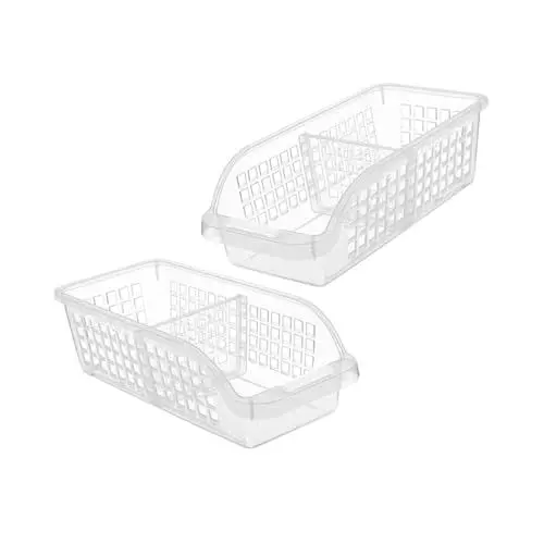 Produktbild: BESTonZON 2st Verschiedene Milchbox Trinken Speisekammer Lebensmittelaufbewahrung Lebensmittelhalter Gefriertruhen-organizer Desktop-schublade Tiefkühltruhe Eierschale Plastik Milch Lagerung